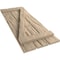 Ekena Millwork Rustic Three Board Spaced Board-n-Batten Riverwood Faux Wood Shutters w/Z-Board, 17 1/2W x 38H, PR SHUBSZ17X38RWPR - alternate 2